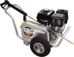 Simpson - Gas, 13 hp, 4,200 psi, 4 GPM, Cold Water Pressure Washer - AAA Triplex, 50' x 3/8" Hose - Exact Industrial Supply