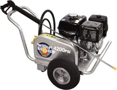 Simpson - Gas, 13 hp, 4,200 psi, 4 GPM, Cold Water Pressure Washer - CAT Triplex, 50' x 3/8" Hose - Exact Industrial Supply