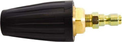 Simpson - 4,500 psi Fixed, Metal, Turbo Pressure Washer Nozzle - 0.052" Orificie Diam, 1/4" Thread, Male, Black - Exact Industrial Supply
