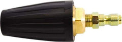 Simpson - 3,600 psi Fixed, Metal, Turbo Pressure Washer Nozzle - 0.043" Orificie Diam, 1/4" Thread, Male, Black - Exact Industrial Supply