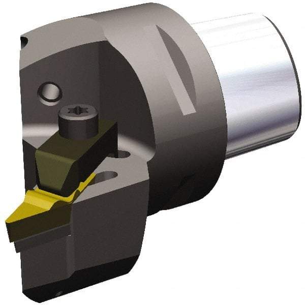 Kennametal - Left Hand Cut, Size PSC63, VC.. 1604 & VP..332 Insert Compatiblity, External Modular Turning & Profiling Cutting Unit Head - 43mm Ctr to Cutting Edge, 60mm Head Length, Through Coolant, Series Top Notch - Exact Industrial Supply