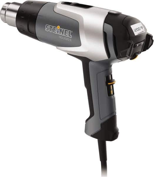 Steinel - 120 to 1,200°F Heat Setting, 4 to 13 CFM Air Flow, Heat Gun - 120 Volts, 13.5 Amps, 1,600 Watts, 6' Cord Length - Exact Industrial Supply
