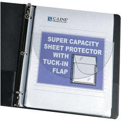 C-LINE - 10 Piece Clear Sheet Protectors-Ring Binder - 11" High x 8-1/2" Wide - Exact Industrial Supply