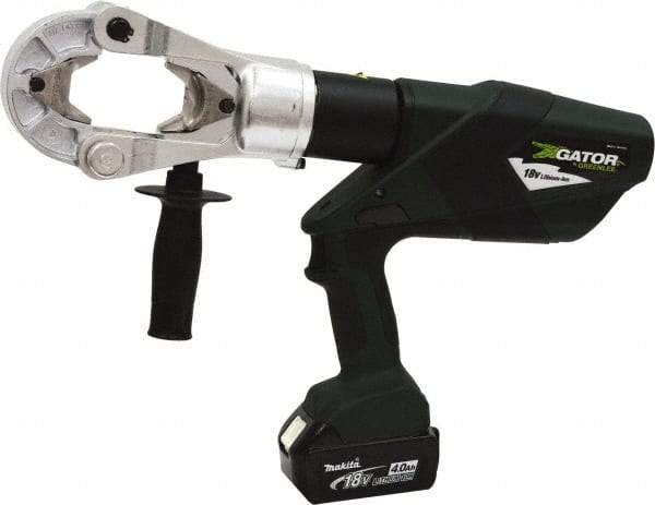 Greenlee - 15 Ton Electric Crimper - Includes Lithium-Ion Battery, Charger, Carrying Case - Exact Industrial Supply