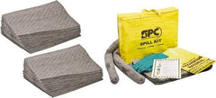 Brady SPC Sorbents - 44 Gal Capacity per Package, Universal Pad - 19" Long x 15" Wide, Polypropylene - Exact Industrial Supply