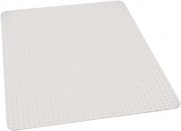 Ability One - 60" Long x 60" Wide, Chair Mat - Rectangular, Beveled Edge Style - Exact Industrial Supply