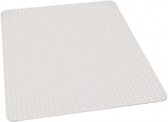 Ability One - 60" Long x 60" Wide, Chair Mat - Rectangular, Beveled Edge Style - Exact Industrial Supply