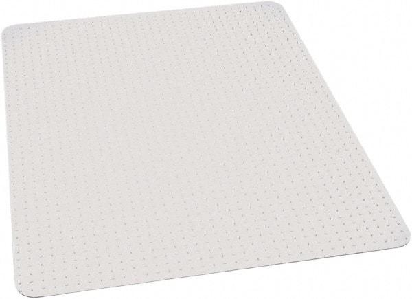 Ability One - 60" Long x 46" Wide, Chair Mat - Rectangular, Beveled Edge Style - Exact Industrial Supply