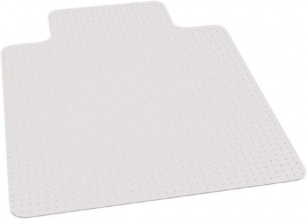 Ability One - 53" Long x 45" Wide, Chair Mat - Rectangular, Beveled Edge Style - Exact Industrial Supply