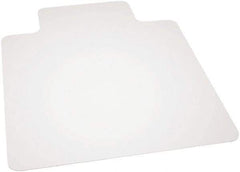 Ability One - 53" Long x 45" Wide, Chair Mat - Rectangular, Beveled Edge Style - Exact Industrial Supply