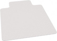 Ability One - 60" Long x 46" Wide, Chair Mat - Rectangular, Beveled Edge Style - Exact Industrial Supply