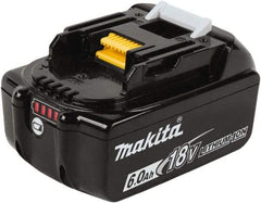 Makita - 18 Volt Lithium-Ion Power Tool Battery - 6 Ahr Capacity, 55 min Charge Time, Series LXT - Exact Industrial Supply