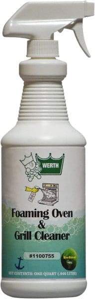 Werth Sanitary Supply - 32 oz Liquid Oven Cleaner - Comes in Bottle - Exact Industrial Supply