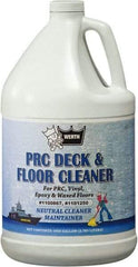 Werth Sanitary Supply - 1 Gal Plastic Bottle Floor Cleaner - Use on All Types of Flooring - Exact Industrial Supply