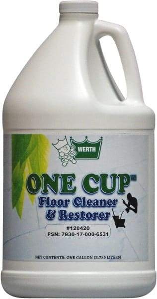 Werth Sanitary Supply - 1 Gal Plastic Bottle Restorer - Use on All Types of Flooring - Exact Industrial Supply