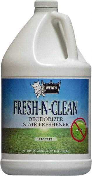 Werth Sanitary Supply - 1 Gal Bottle Odor Neutralizer - Liquid, Fresh Scent, Concentrated, Environmentally Safe - Exact Industrial Supply