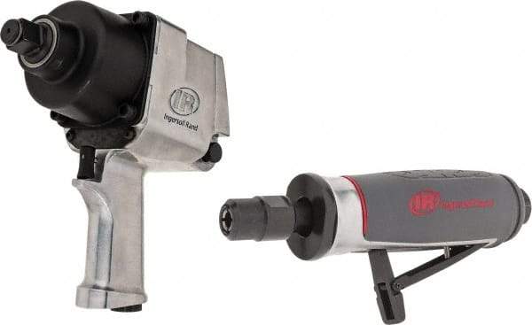 Ingersoll-Rand - Impact Wrench/Die Grinder Air Tool Combination Kit - Exact Industrial Supply