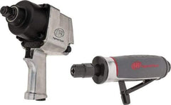 Ingersoll-Rand - Impact Wrench/Die Grinder Air Tool Combination Kit - Exact Industrial Supply