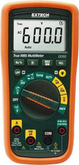 Extech - EX355, CAT III, 600 VAC/VDC, Digital True RMS Multimeter - 60 mOhm, Measures Voltage, Capacitance, Current, Frequency, Resistance, Temperature - Exact Industrial Supply