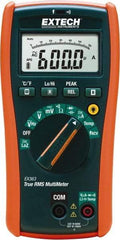 Extech - EX363, CAT IV, 1,000 VAC/VDC, Digital True RMS Multimeter - 40 mOhm, Measures Voltage, Capacitance, Frequency, Resistance - Exact Industrial Supply