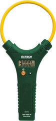 Extech - MA3010, CAT IV, Digital True RMS Clamp Meter with 10" Flex Jaws - 3000 AC Amps, Measures Current - Exact Industrial Supply