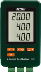 Extech - 1 Phase, 0.01 to 20mA Amp Capability, LCD Display Power Meter - ±0.5% + 0.02mA Current Accuracy, - Exact Industrial Supply