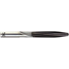 OSG - #2, 0.2215", 130° Point, Solid Carbide Straight Flute Drill Bit - Exact Industrial Supply