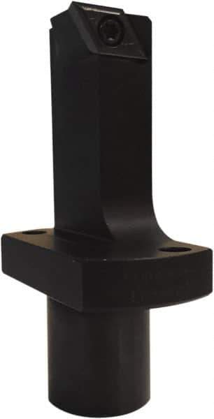 Kyocera - KSTB, Right Hand Cut, 3° Lead Angle, 22mm Shank Height x 22mm Shank Width, Positive Rake Indexable Turning Toolholder - 91.57mm OAL, DCET 325.., DCGT 32.5.. Insert Compatibility, Series KSTB - Exact Industrial Supply