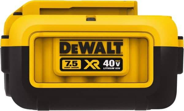 DeWALT - 40 Volt Lithium-Ion Power Tool Battery - 7.5 Ahr Capacity, 170 min Charge Time, Series 40V Max - Exact Industrial Supply