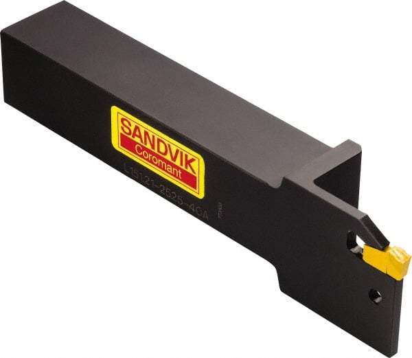 Sandvik Coromant - 151.21, Internal, Left Hand, 25mm Max Depth of Cut, Indexable Grooving Tool Holder - N151.2-300- 5E Insert Compatibility, 25mm Shank Height, 25mm Shank Width, 150mm OAL - Exact Industrial Supply