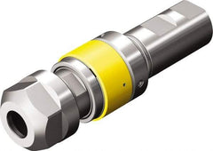 Sandvik Coromant - 25mm Weldon Shank Diam Tapping Chuck/Holder - M8 to M20 Tap Capacity, 138.9mm Projection, Through Coolant - Exact Industrial Supply