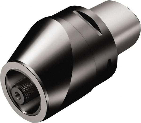 Sandvik Coromant - C10 Outside Modular Connection, C8 Inside Modular Connection, Capto to Capto Reducing Adapter - 80mm Projection, 140mm OAL, Through Coolant - Exact Industrial Supply