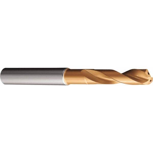 Screw Machine Length Drill Bit: 0.4331″ Dia, 140 °, Solid Carbide TiAlN Finish, Right Hand Cut, Spiral Flute, Straight-Cylindrical Shank, Series CoroDrill 860