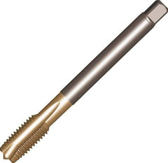 Sandvik Coromant - M18x1.50 Metric Fine, 4 Flute, AlCrN Finish, High Speed Steel Spiral Point Tap - Plug Chamfer, Right Hand Thread, 110mm OAL, 24mm Thread Length, 14mm Shank Diam, 6H Class of Fit, Series CoroTap 200 - Exact Industrial Supply