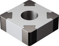 Sandvik Coromant - SNGA433 Grade 7025 CBN Turning Insert - Uncoated, 90° Square, 1/2" Inscr Circle, 3/16" Thick, 3/64" Corner Radius - Exact Industrial Supply