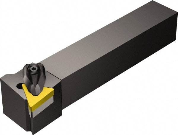 Sandvik Coromant - DTJNR/L, Right Hand Cut, -3° Lead Angle, 32mm Shank Height x 32mm Shank Width, Negative Rake Indexable Turning Toolholder - 170mm OAL, TNMG 22 04 08, TNMG 432 Insert Compatibility, Series T-Max P - Exact Industrial Supply