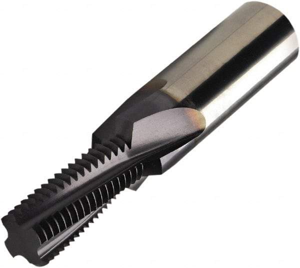Sandvik Coromant - M16x2.0 Metric, 0.5354" Cutting Diam, 4 Flute, Solid Carbide Helical Flute Thread Mill - Internal Thread, 33.3mm LOC, 92mm OAL, 18mm Shank Diam - Exact Industrial Supply