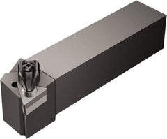 Sandvik Coromant - CTGNR/L, Left Hand Cut, -1° Lead Angle, 25mm Shank Height x 25mm Shank Width, Negative Rake Indexable Turning Toolholder - 150mm OAL, TNGN 16 07 08, TNG 352 Insert Compatibility, Series T-Max - Exact Industrial Supply