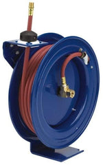 CoxReels - 50' Spring Retractable Hose Reel - 250 psi, Hose Included - Exact Industrial Supply