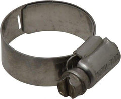 IDEAL TRIDON - SAE Size 12, 11/16 to 1-1/4" Diam, Stainless Steel Lined Worm Drive Clamp - Material Grade 316 - Exact Industrial Supply