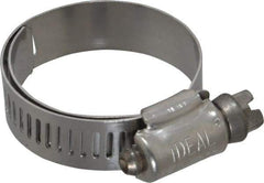 IDEAL TRIDON - SAE Size 16, 3/4 to 1-1/2" Diam, Stainless Steel Lined Worm Drive Clamp - Material Grade 316 - Exact Industrial Supply