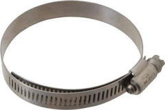 IDEAL TRIDON - SAE Size 40, 2-1/16 to 3" Diam, Stainless Steel Lined Worm Drive Clamp - Material Grade 316 - Exact Industrial Supply