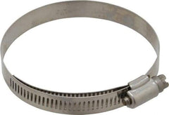 IDEAL TRIDON - SAE Size 48, 2-9/16 to 3-1/2" Diam, Stainless Steel Lined Worm Drive Clamp - Material Grade 316 - Exact Industrial Supply
