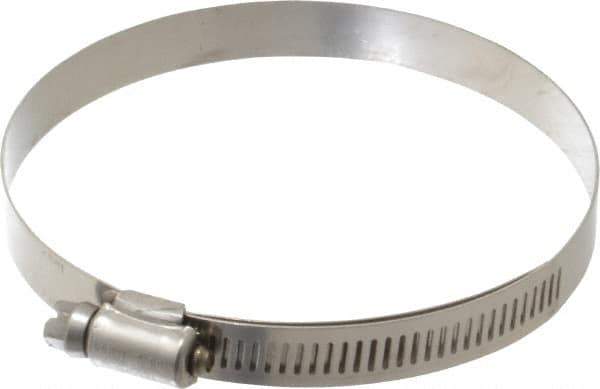 IDEAL TRIDON - SAE Size 60, 3-5/16 to 4-1/4" Diam, Stainless Steel Lined Worm Drive Clamp - Material Grade 316 - Exact Industrial Supply