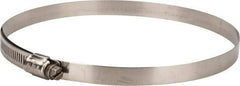 IDEAL TRIDON - SAE Size 96, 5-9/16 to 6-1/2" Diam, Stainless Steel Lined Worm Drive Clamp - Material Grade 316 - Exact Industrial Supply