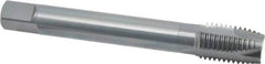 OSG - M20x2.50 Metric Coarse, 3 Flute, Oxide Finish, Vanadium High Speed Steel Spiral Point Tap - Plug Chamfer, Right Hand Thread, 140mm OAL, 2" Thread Length, 0.652" Shank Diam, 6H Class of Fit, Series 259 - Exact Industrial Supply