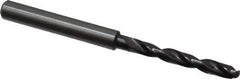 Guhring - 4.3mm 140° Solid Carbide Jobber Drill - FIREX Finish, Right Hand Cut, Spiral Flute, Straight Shank, 74mm OAL, SU Point - Exact Industrial Supply