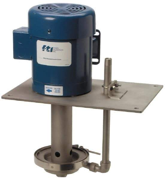 Finish Thompson - 5 HP, 102 Shut Off Feet, 316 Stainless Steel, Carbon and Viton Magnetic Drive Pump - 3 Phase - Exact Industrial Supply