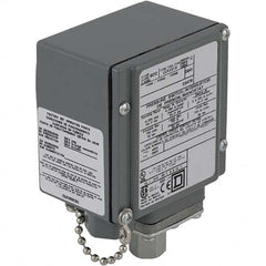 Square D - 4, 13 and 4X NEMA Rated, SPDT, 3 to 150 psi, Electromechanical Pressure and Level Switch - Exact Industrial Supply