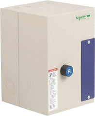 Schneider Electric - 3 Pole, 18 Amp, 240 Coil VAC, 50/60 Hz, Nonreversible Enclosed IEC Motor Starter - 1 Phase Hp: 1 at 115 Volt, 3 at 230 V Volt, 3 Phase Hp: 10 at 460 Volt, 15 at 575 Volt, 5 at 200 Volt, 5 at 230 Volt - Exact Industrial Supply